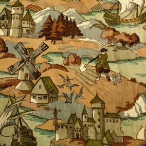 Beautiful hand painted Fabric